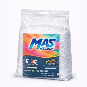Jabón en Polvo MÁS Color 10 kg – Detergente para Ropa de Color a Granel
